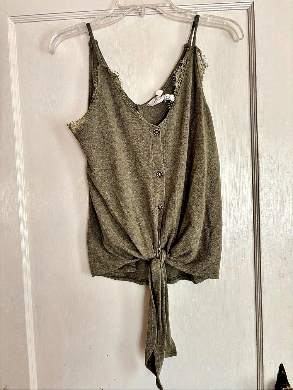 Blu Pepper Tie Front Tank Top